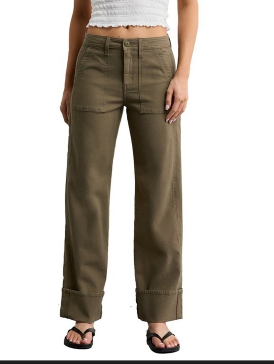 American Eagle Outfitters Pants - American Eagle Outfitters Olive Green Stovepipe Pants